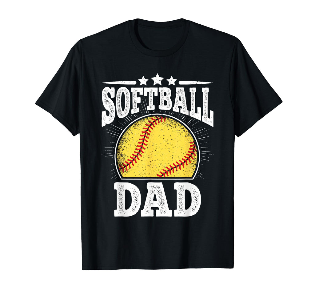Funny Softball Dad Daddy Softball Player T-Shirt - Unique Graphic Unisex - T-Shirt, Sweatshirt, Hoodie