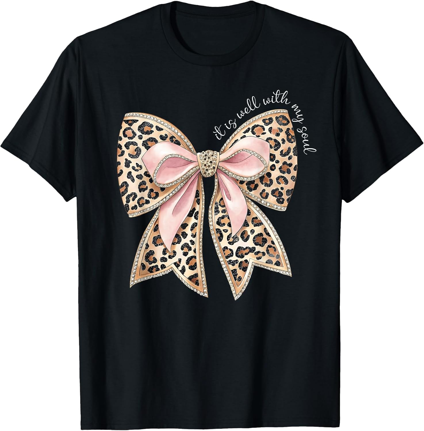 It is Well with My Soul Inspired Faith Bible Bow - Adult & Kids T-Shirts, Sweatshirts & Hoodies apparel design preview 1