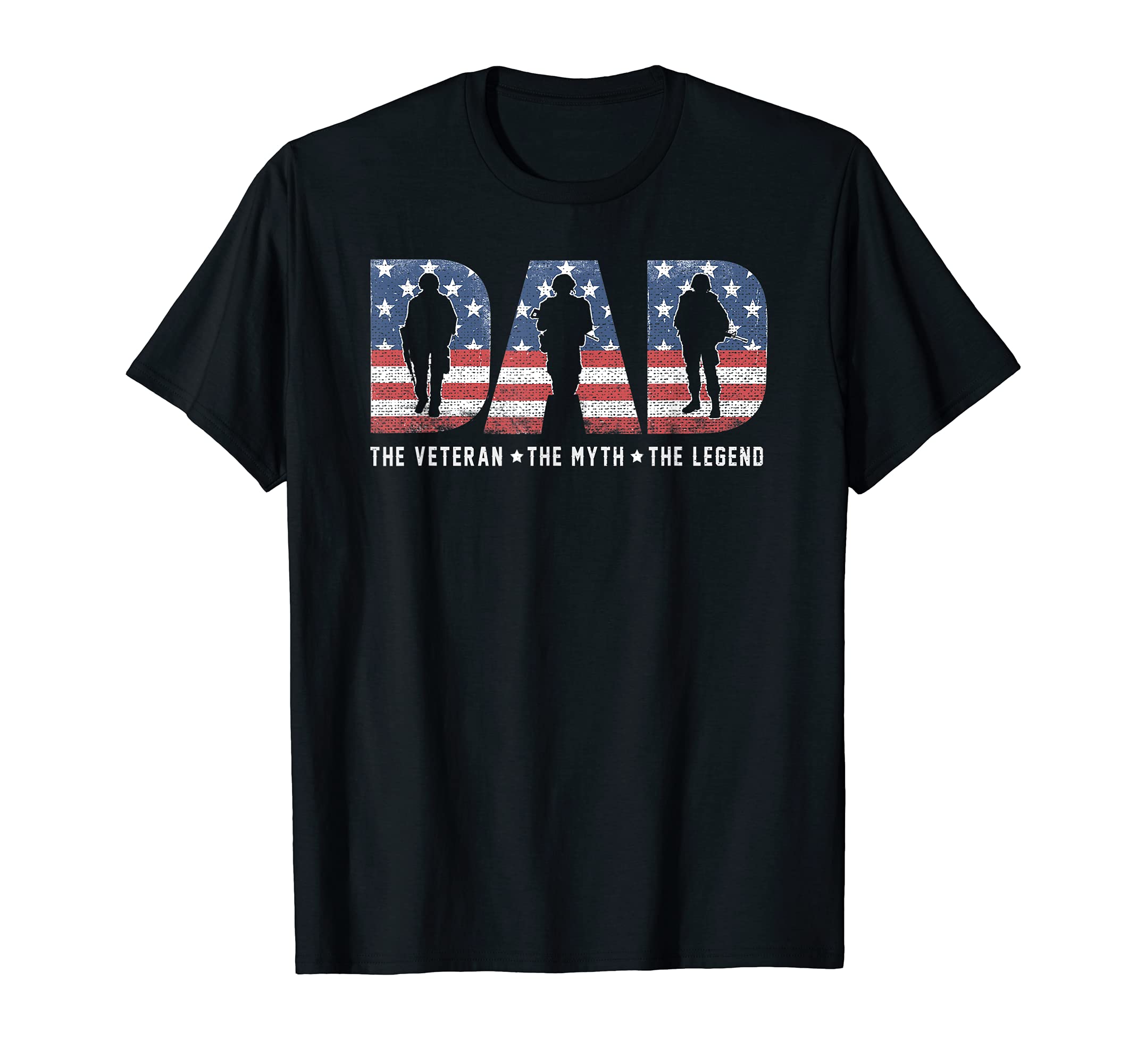 Mens Dad Veteran Myth Legend Proud T-Shirt - Minimalist Print for Adults - T-Shirt, Sweatshirt, Hoodie