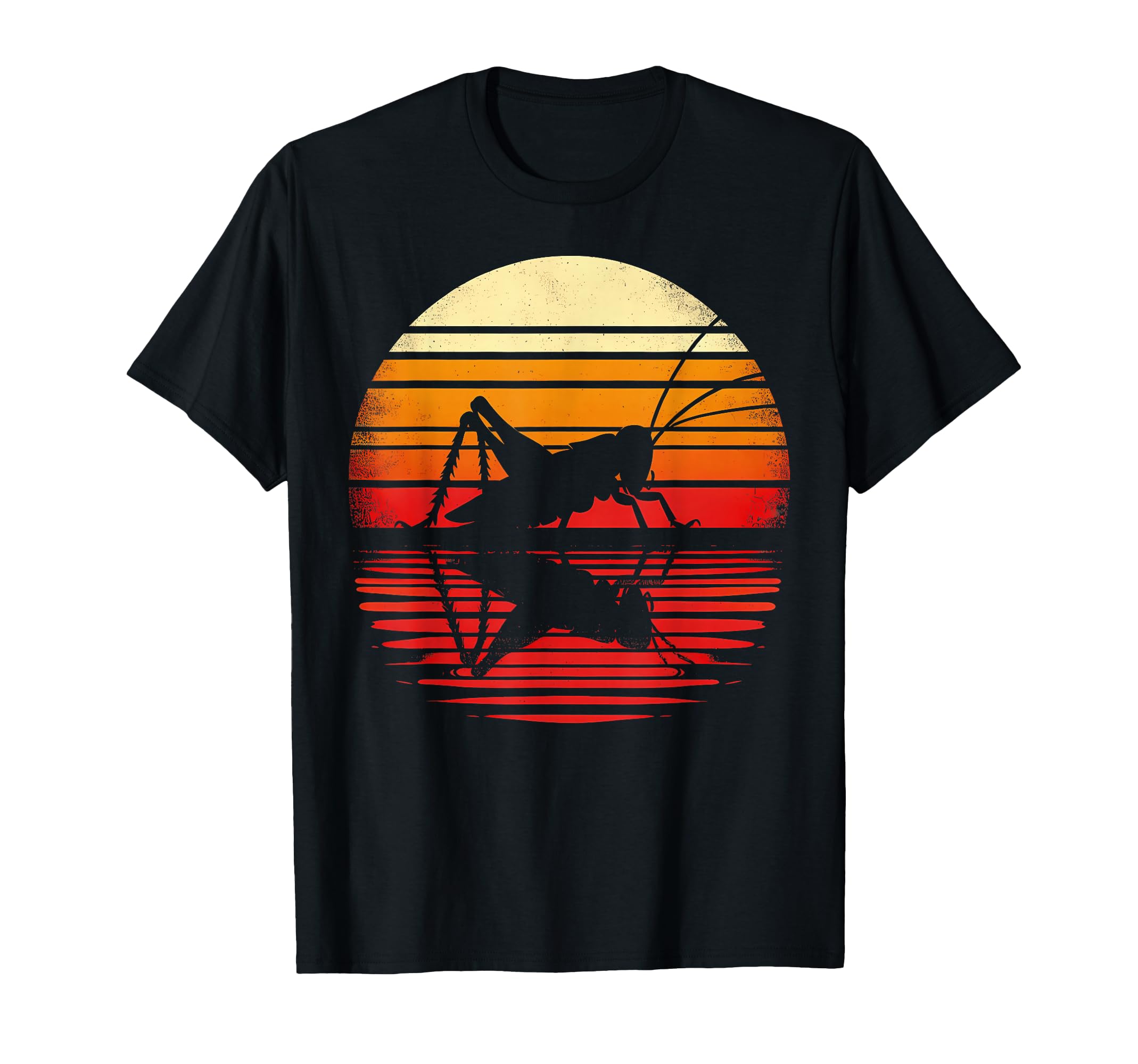Cricket Sunset Safari 70S Insects T-Shirt - Casual Everyday Wear Unisex - T-Shirt, Sweatshirt, Hoodie