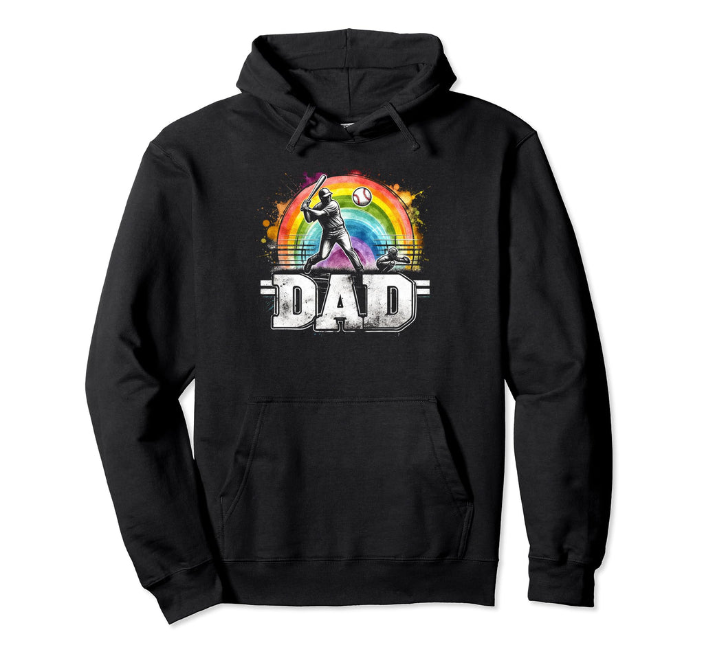 Baseball Dad Fathers Day Hoodie - Streetwear Style for Adults - T-Shirt, Sweatshirt, Hoodie