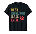 Mens Best Irish Wolfhound Dad Ever T-Shirt - Custom Art Print Men Women - T-Shirt, Sweatshirt, Hoodie