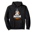Australian Shepherd Aussie Dad Dog Hoodie - Custom Art Print Men Women - T-Shirt, Sweatshirt, Hoodie