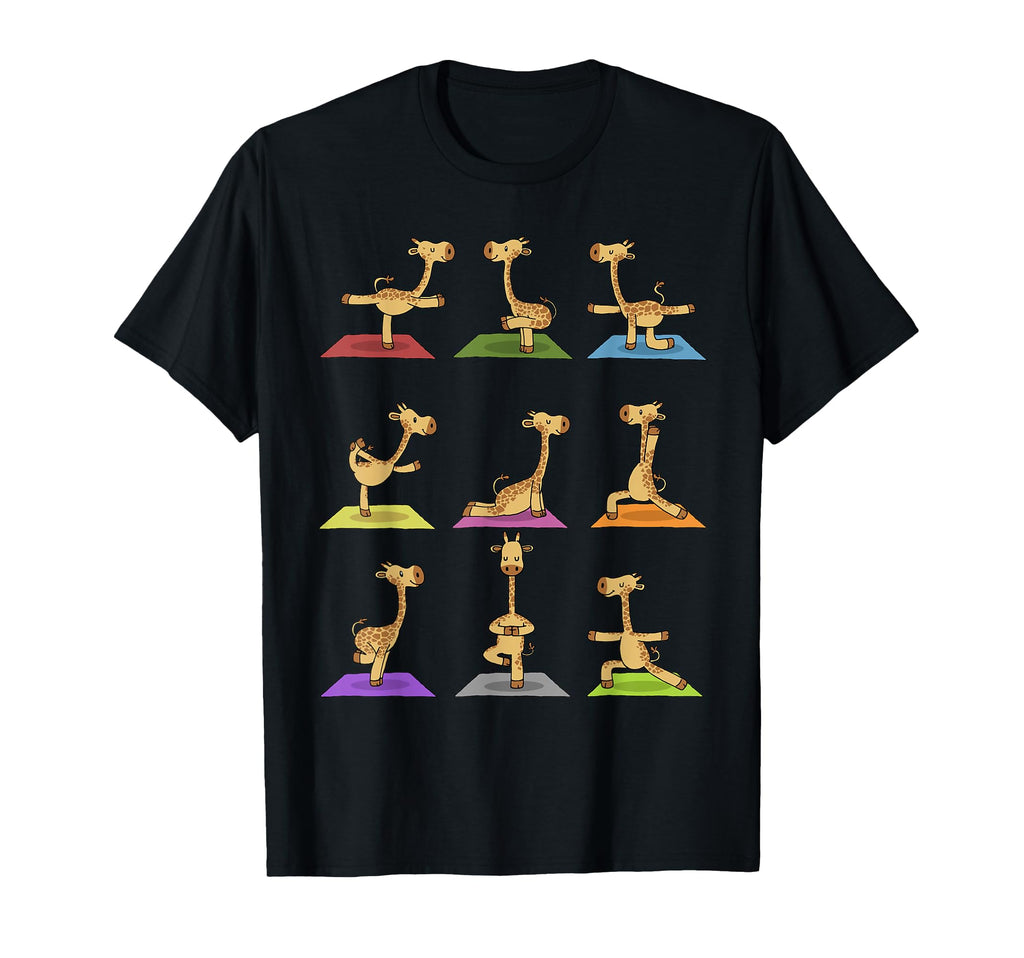 Giraffe Yoga Funny Giraffes Yoga Poses T-Shirt - Graphic Print for Adults - T-Shirt, Sweatshirt, Hoodie