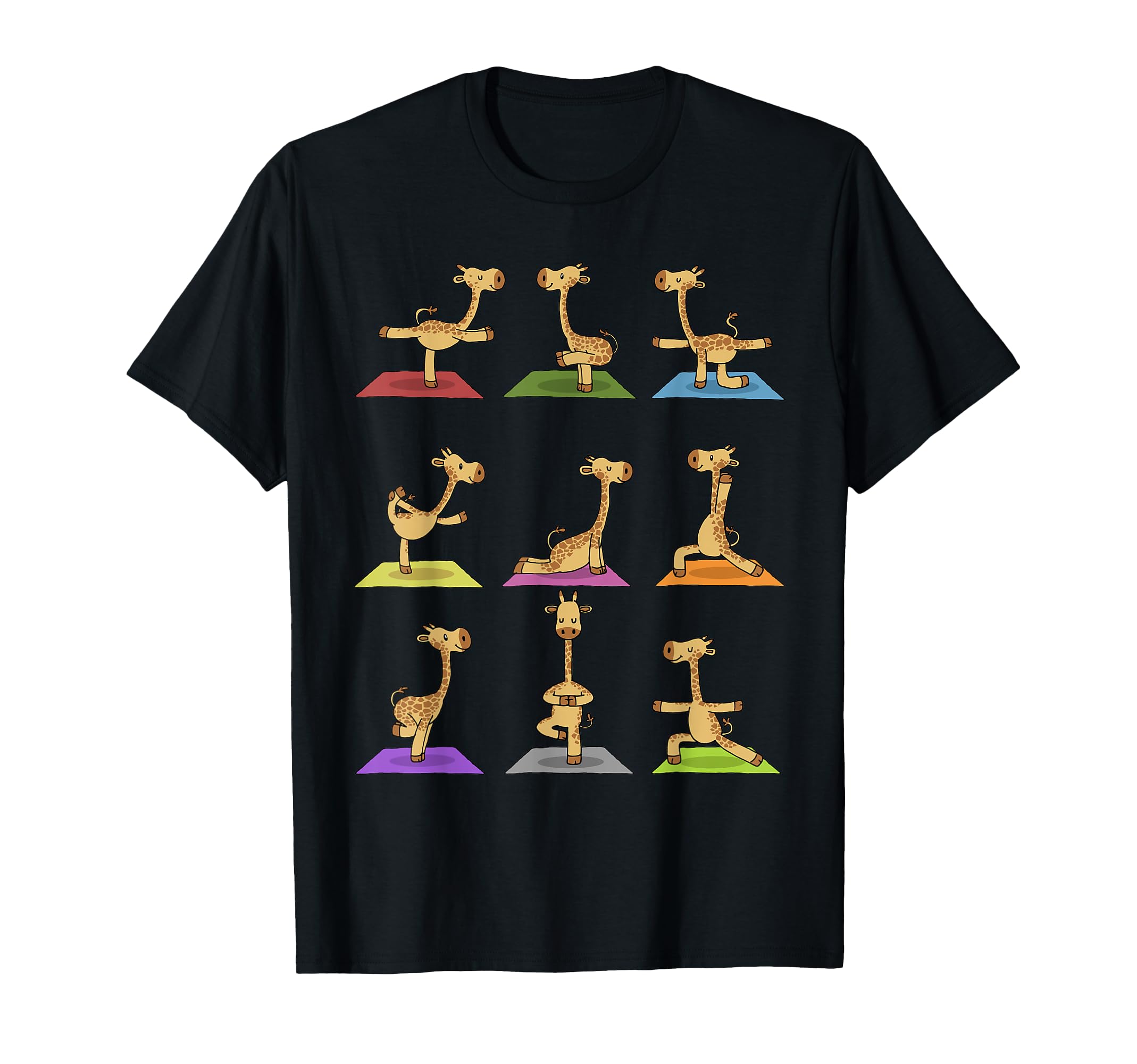 Giraffe Yoga Funny Giraffes Yoga Poses T-Shirt - Unique Graphic for Adults - T-Shirt, Sweatshirt, Hoodie