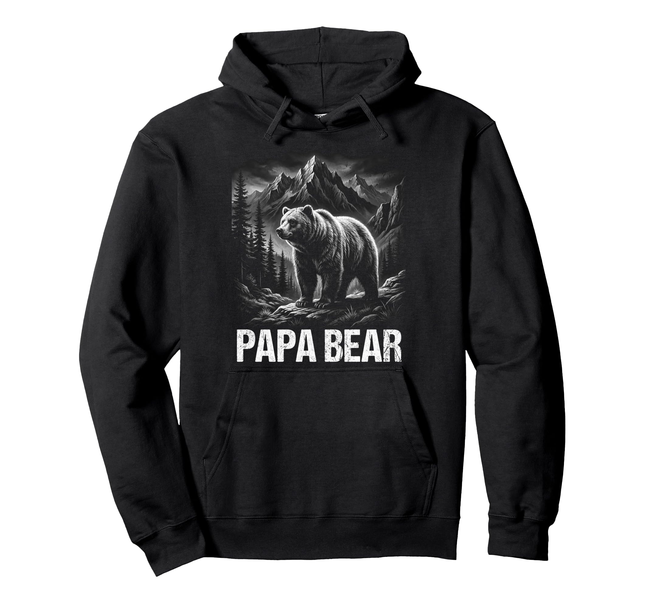 Papa Bear Family Matching Dad Hoodie - Trendy Graphic for Adults - T-Shirt, Sweatshirt, Hoodie