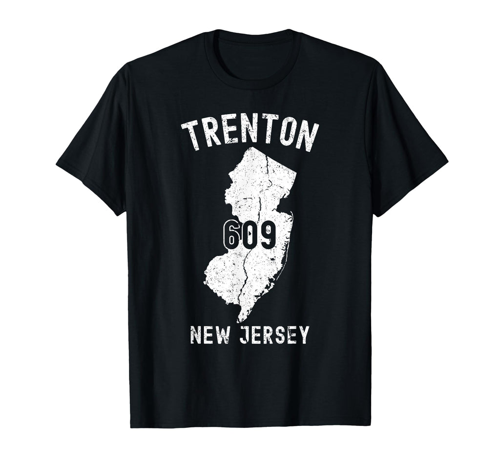 Trenton New Jersey Nj 609 Athletic T-Shirt - Graphic Print Men Women - T-Shirt, Sweatshirt, Hoodie