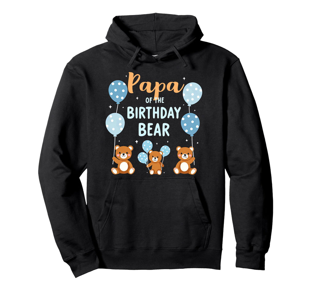 Birthday Bear Daddy Papa Birthday Hoodie - Aesthetic Graphic Men Women - T-Shirt, Sweatshirt, Hoodie