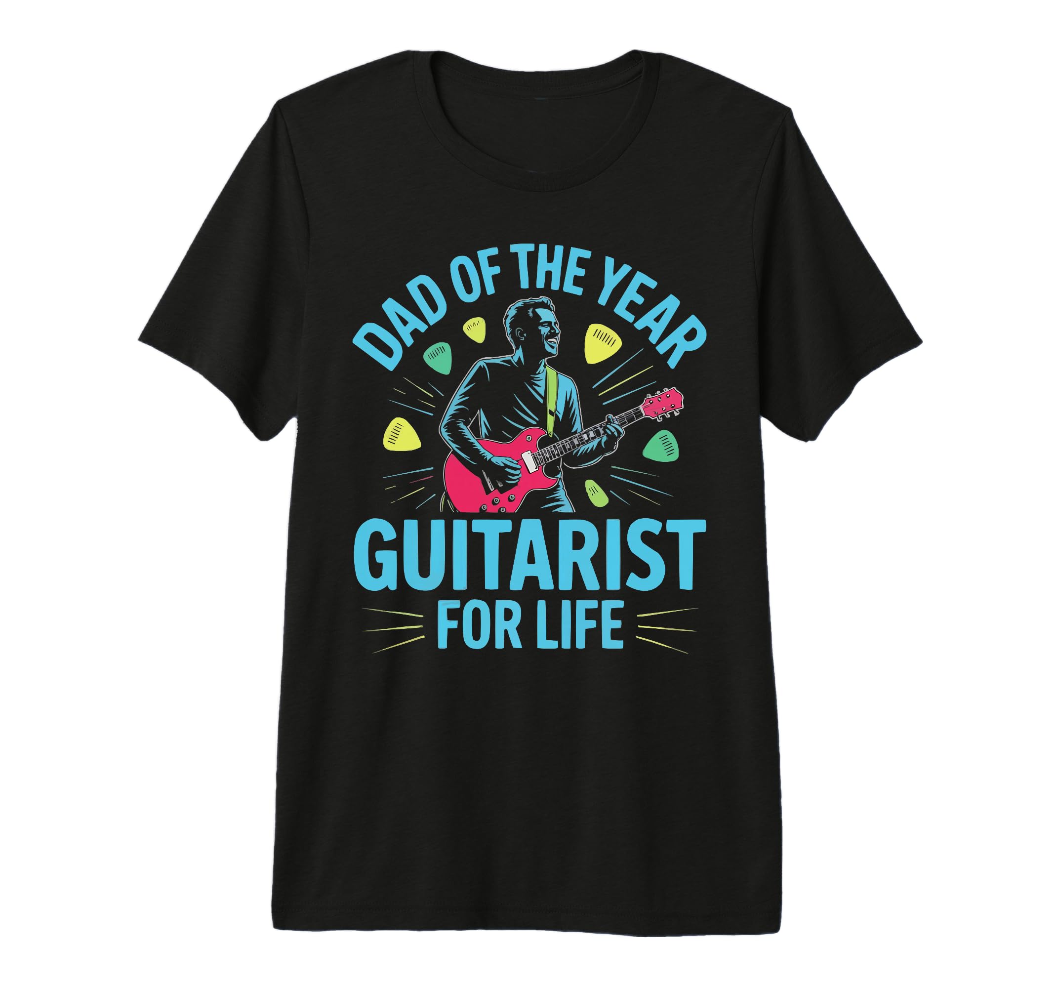 Guitarist Dad Guitar Player Daddy T-Shirt - Custom Art Print Men Women - T-Shirt, Sweatshirt, Hoodie
