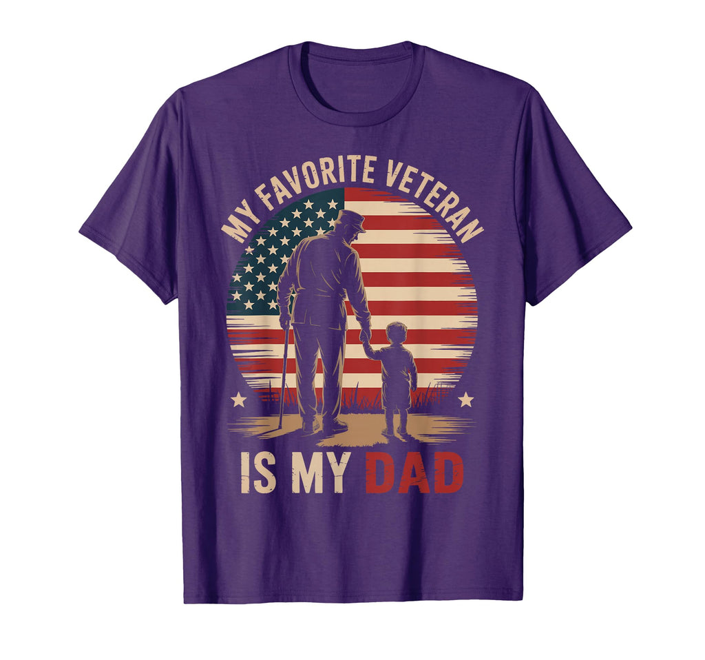 Usa Dad Veteran Father Military T-Shirt - Fun Novelty Design Men Women - T-Shirt, Sweatshirt, Hoodie