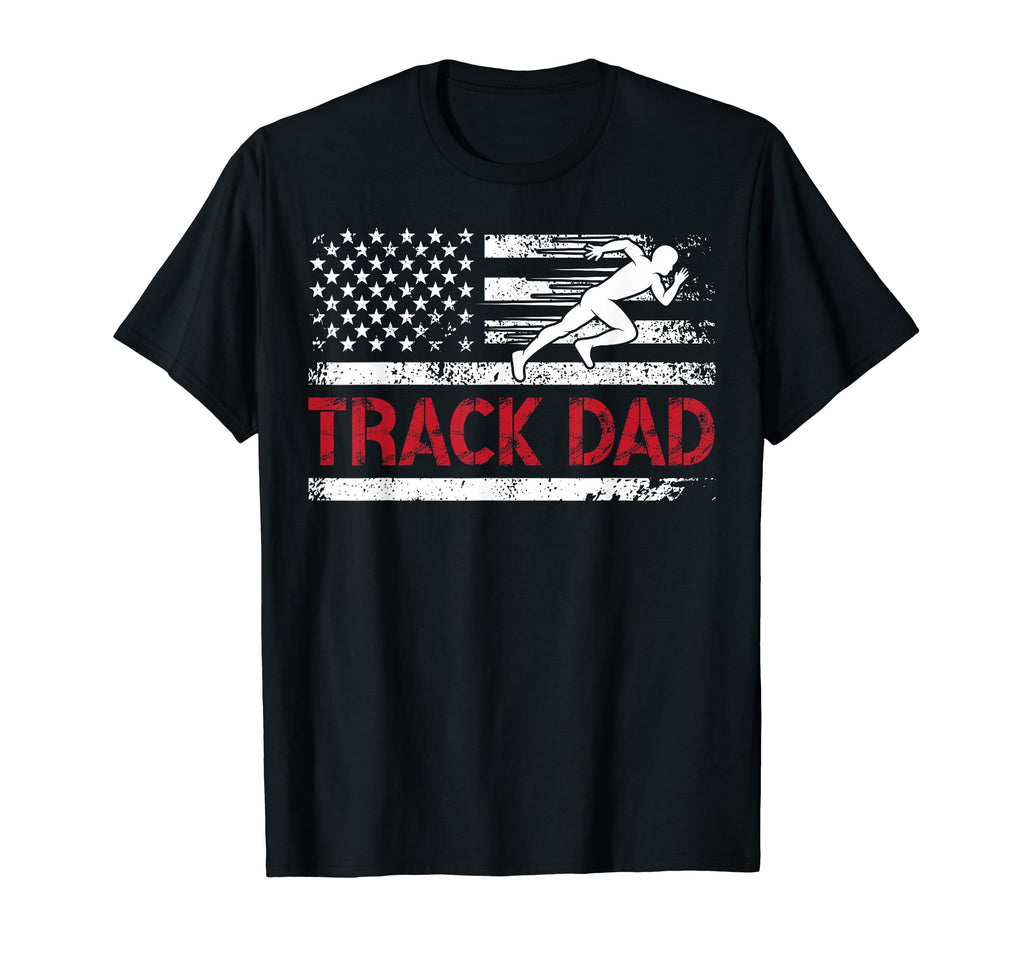 Track Dad Track And Field Athlete Us T-Shirt - Minimalist Print Men Women - T-Shirt, Sweatshirt, Hoodie