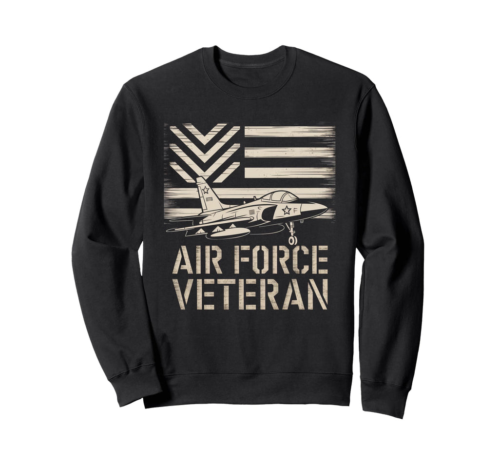 Air Force Veteran Us American Sweatshirt - Casual Everyday Wear Men Women - T-Shirt, Sweatshirt, Hoodie