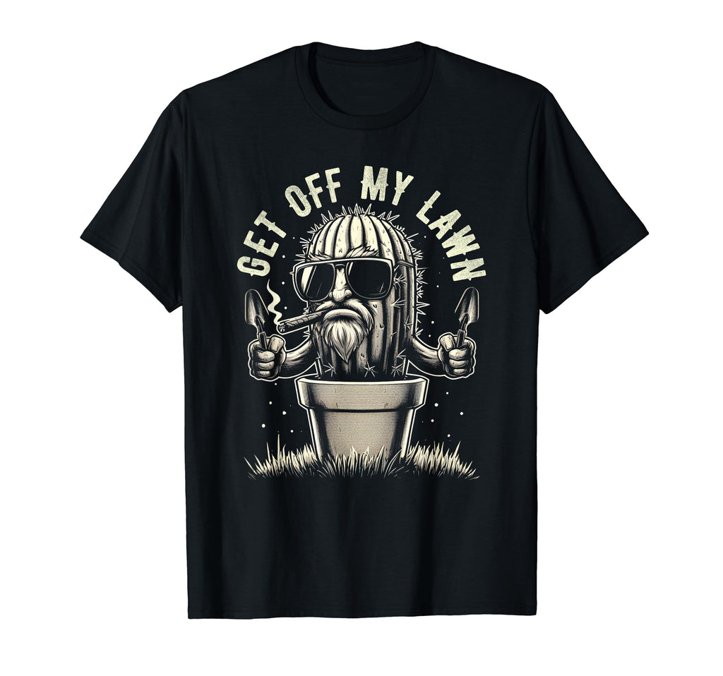 Get Off My Lawn Funny Grumpy T-Shirt - Casual Everyday Wear for Adults - T-Shirt, Sweatshirt, Hoodie