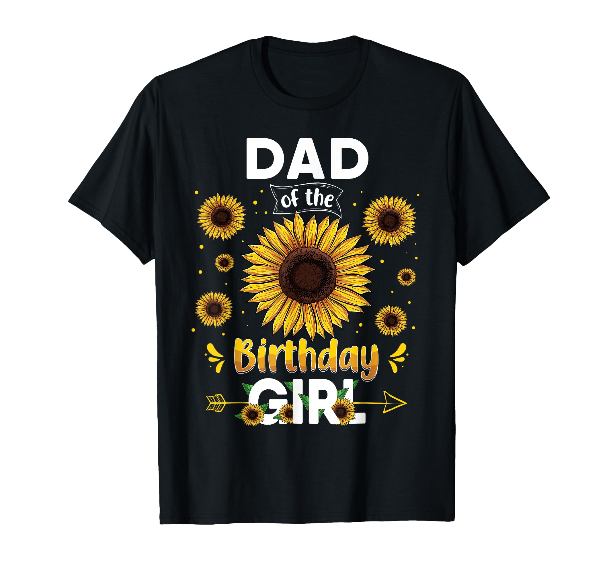 Dad Birthday Sunflower Party Family T-Shirt - Minimalist Print for Adults - T-Shirt, Sweatshirt, Hoodie