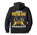 Proud Foster Dad Class 2026 Graduate Hoodie - Custom Art Print Unisex - T-Shirt, Sweatshirt, Hoodie