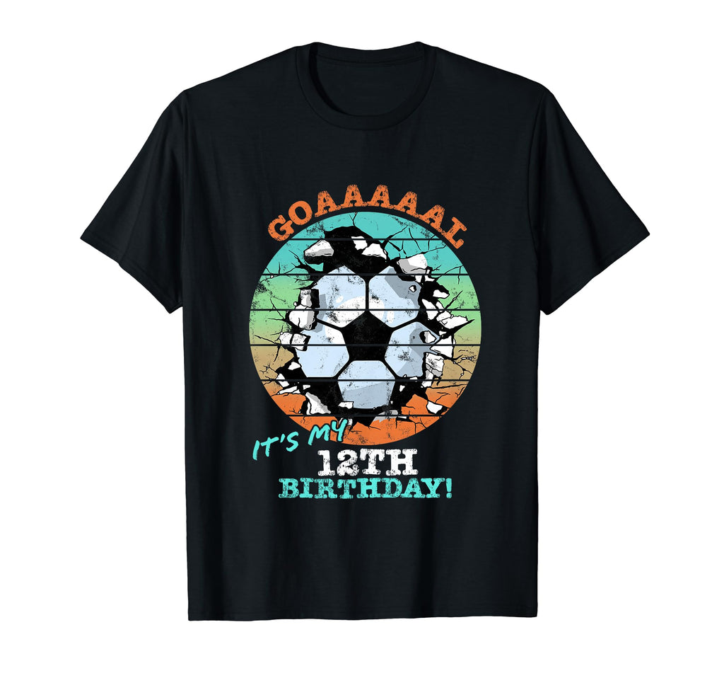 Soccer Birthday Party 12 Year Old T-Shirt - Custom Art Print for Adults - T-Shirt, Sweatshirt, Hoodie