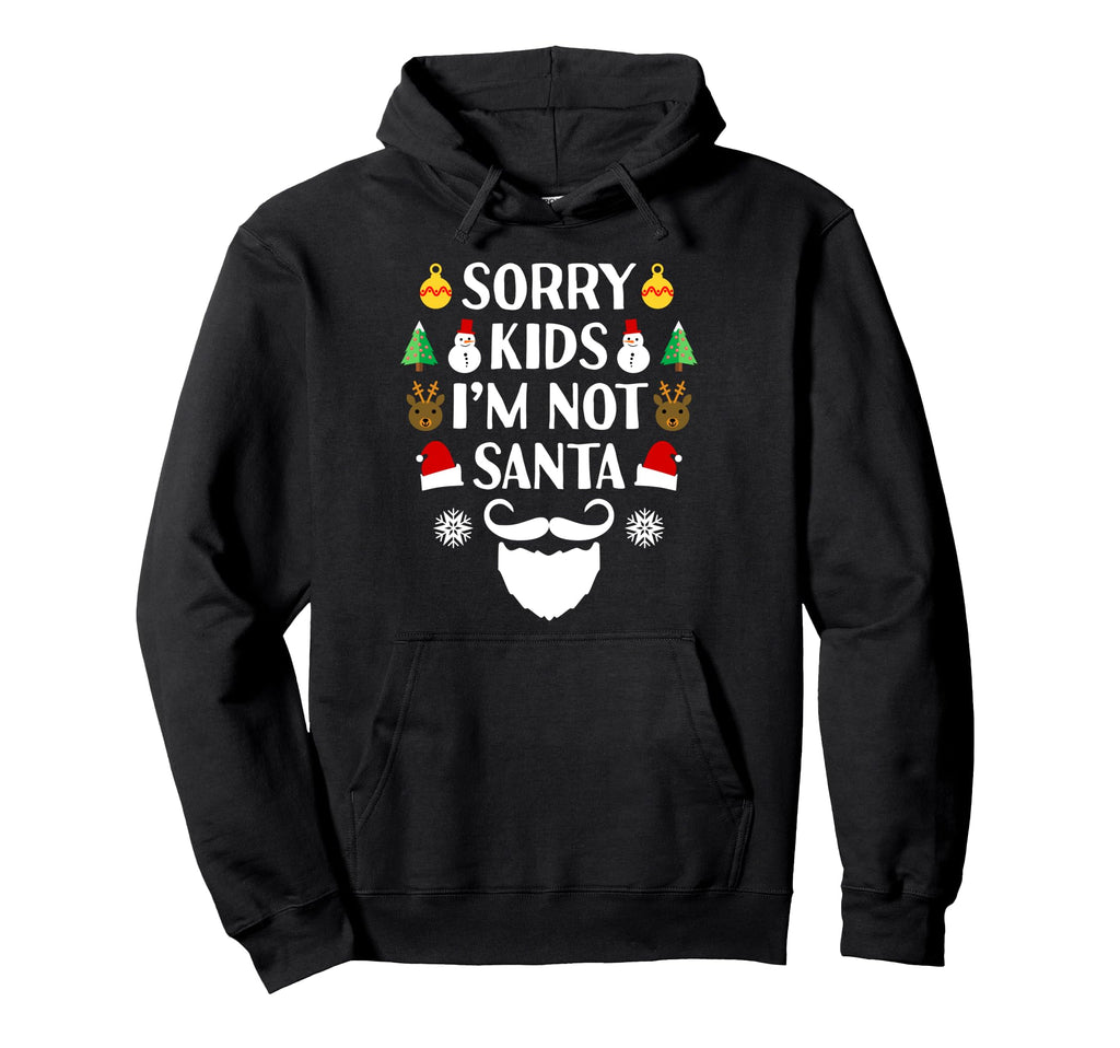 Im Not Santa Funny Bearded Dad Beard Hoodie - Aesthetic Graphic for Adults - T-Shirt, Sweatshirt, Hoodie