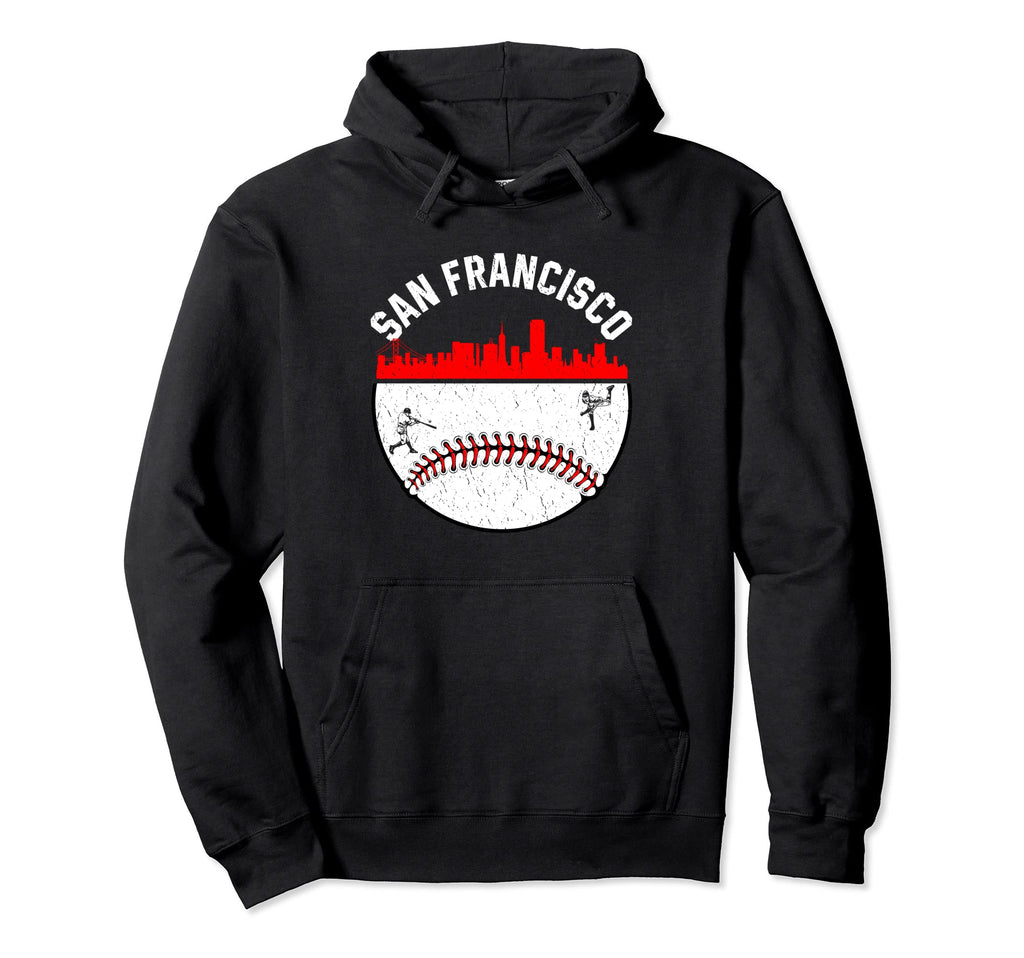 San Francisco Cityscape Baseball Mom Hoodie - Streetwear Style Men Women - T-Shirt, Sweatshirt, Hoodie