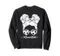 Soccer Sister Messy Bun Hair Sweatshirt - Casual Everyday Wear Men Women - T-Shirt, Sweatshirt, Hoodie