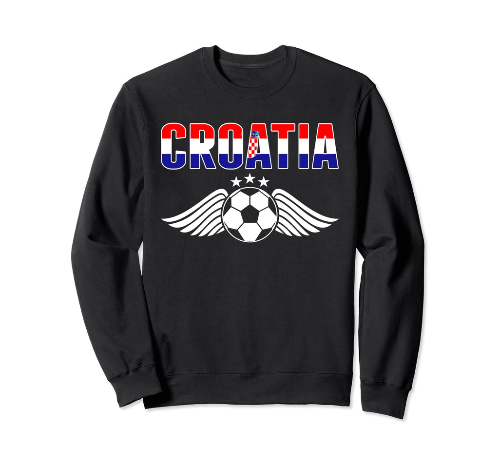 Croatia Soccer Fans Jersey Croatian Sweatshirt - Graphic Print Men Women - T-Shirt, Sweatshirt, Hoodie