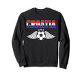Croatia Soccer Fans Jersey Croatian Sweatshirt - Graphic Print Men Women - T-Shirt, Sweatshirt, Hoodie