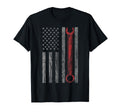 Distressed Mechanic Mechanic Usa Flag T-Shirt - Custom Art Print for Adults - T-Shirt, Sweatshirt, Hoodie