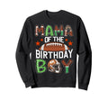 Mama Birthday Game Day Football Sweatshirt - Custom Art Print Men Women - T-Shirt, Sweatshirt, Hoodie