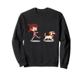 Dragged Dog Funny Sweatshirt - Casual Everyday Wear Men Women - T-Shirt, Sweatshirt, Hoodie