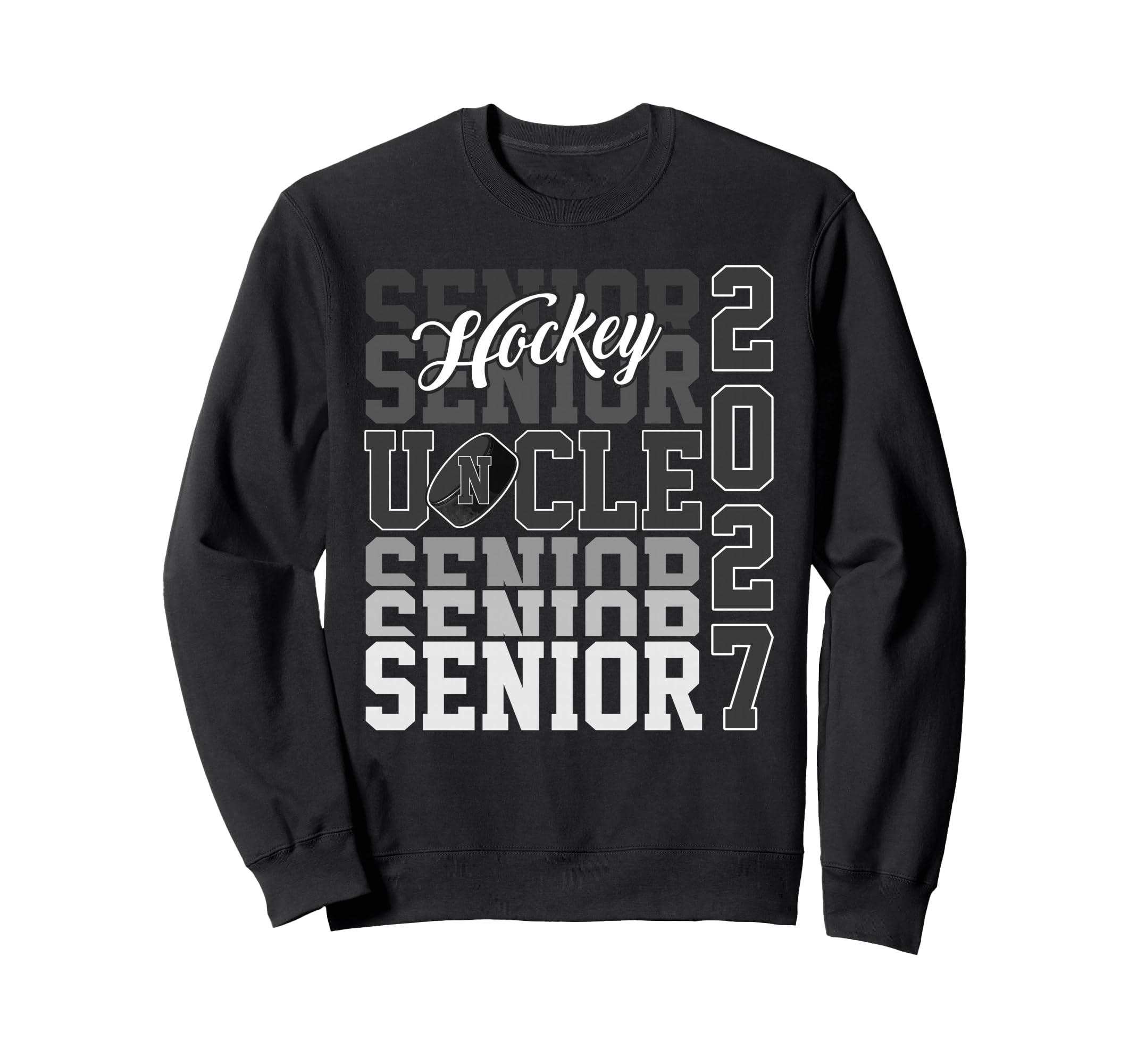 Senior 2027 Hockey Uncle Proud Sweatshirt - Unique Graphic Men Women - T-Shirt, Sweatshirt, Hoodie