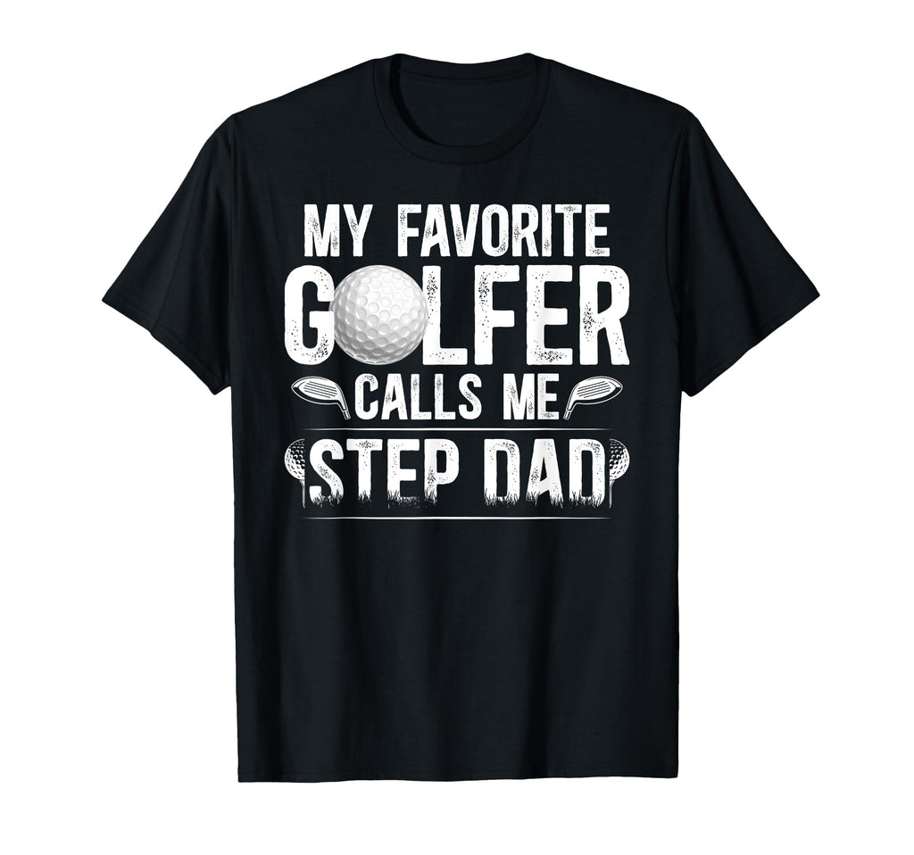 Proud Golf Step Dad Golf Player T-Shirt - Minimalist Print Unisex - T-Shirt, Sweatshirt, Hoodie