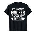 Proud Golf Step Dad Golf Player T-Shirt - Minimalist Print Unisex - T-Shirt, Sweatshirt, Hoodie
