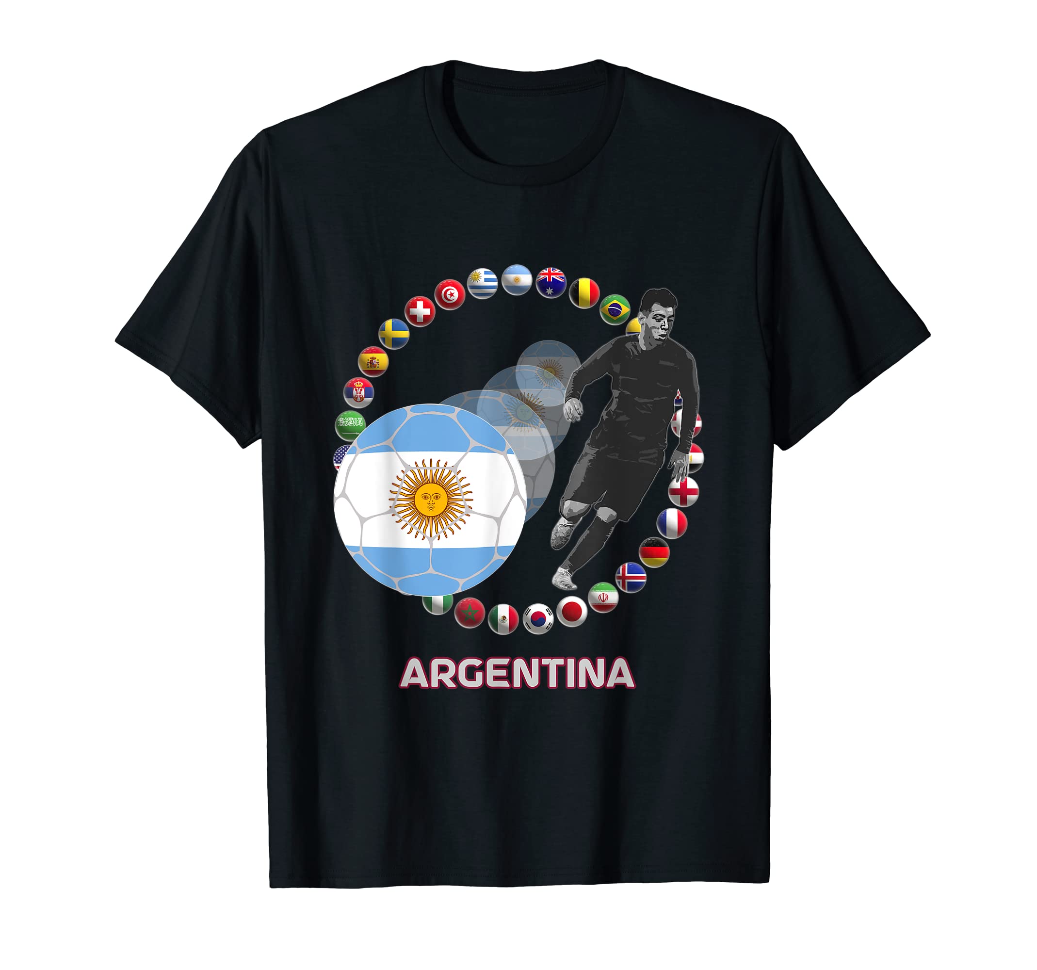 International World Flags Football T-Shirt - Novelty Apparel Men Women - T-Shirt, Sweatshirt, Hoodie