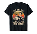 Dad And Son Built Laughs And Chaos Funny T-Shirt - Novelty Apparel Unisex - T-Shirt, Sweatshirt, Hoodie