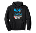 Dad Twins Double Love Funny Twin Hoodie - Trendy Graphic for Adults - T-Shirt, Sweatshirt, Hoodie