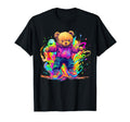 Vibrant Bear Splash Paint Explosion Hoodie - Fun Novelty Design Unisex - T-Shirt, Sweatshirt, Hoodie