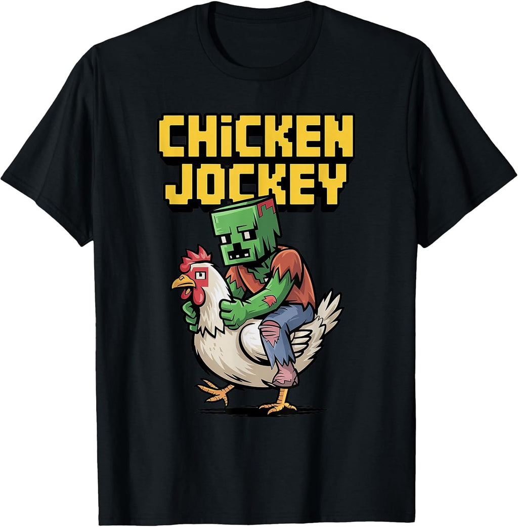 Jock Chicken Baby Zombie Pixel Art Gamer Boys Kids - Adult & Kids T-Shirts, Sweatshirts & Hoodies apparel design preview 1