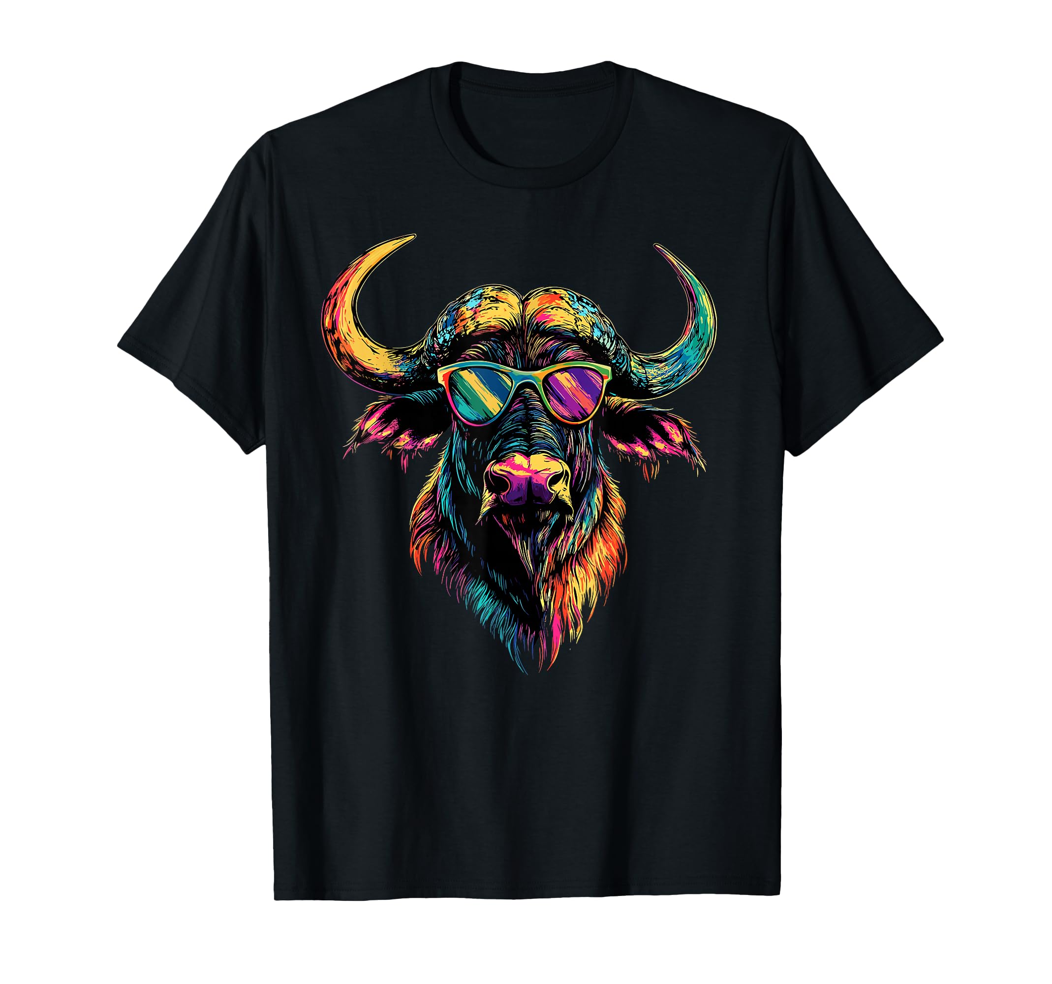 Buffalo Cape Water Buffalos Safari T-Shirt - Custom Art Print for Adults - T-Shirt, Sweatshirt, Hoodie