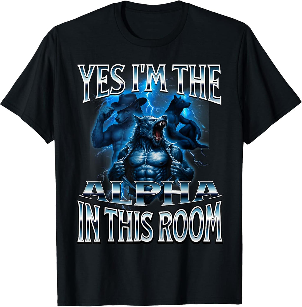Alpha Wolf Meme Beta Male Funny Embarrassing Cringe - Adult & Kids T-Shirts, Sweatshirts & Hoodies apparel design preview 1