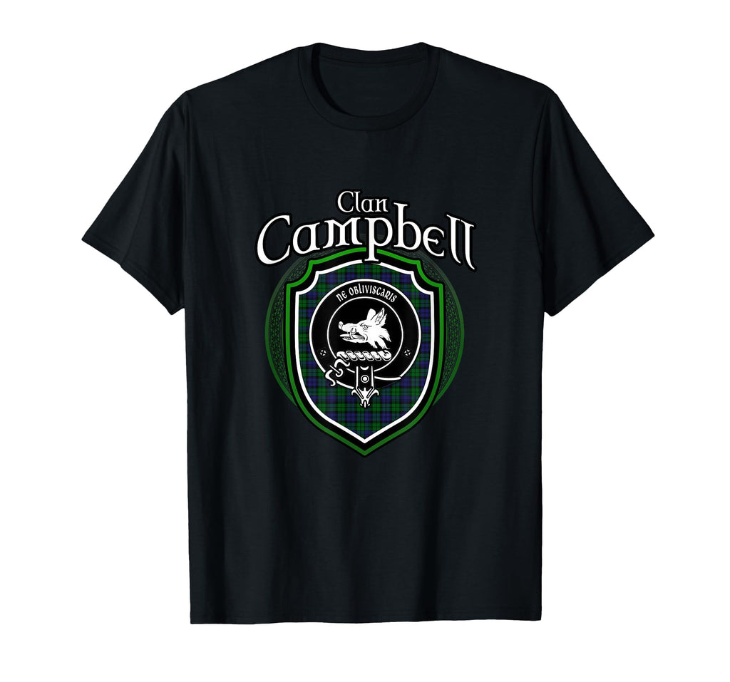 Campbell Clan Crest Scottish Clan T-Shirt - Aesthetic Graphic Unisex - T-Shirt, Sweatshirt, Hoodie