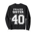 Number 40 Custom Proud Soccer Sweatshirt - Unique Graphic for Adults - T-Shirt, Sweatshirt, Hoodie