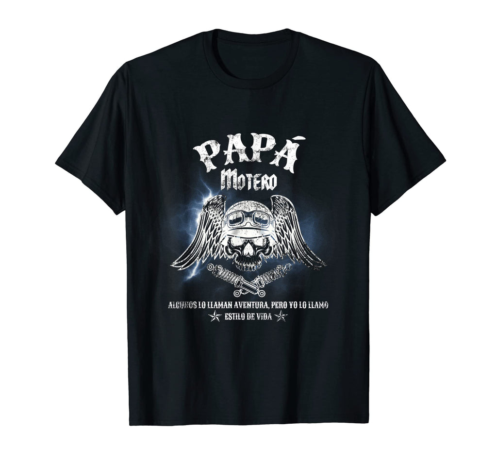 Biker Dad Spanish Motorcycle Dad T-Shirt - Aesthetic Graphic Men Women - T-Shirt, Sweatshirt, Hoodie