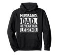 Husband Dad 40 Year Old Legend Hoodie - Custom Art Print for Adults - T-Shirt, Sweatshirt, Hoodie