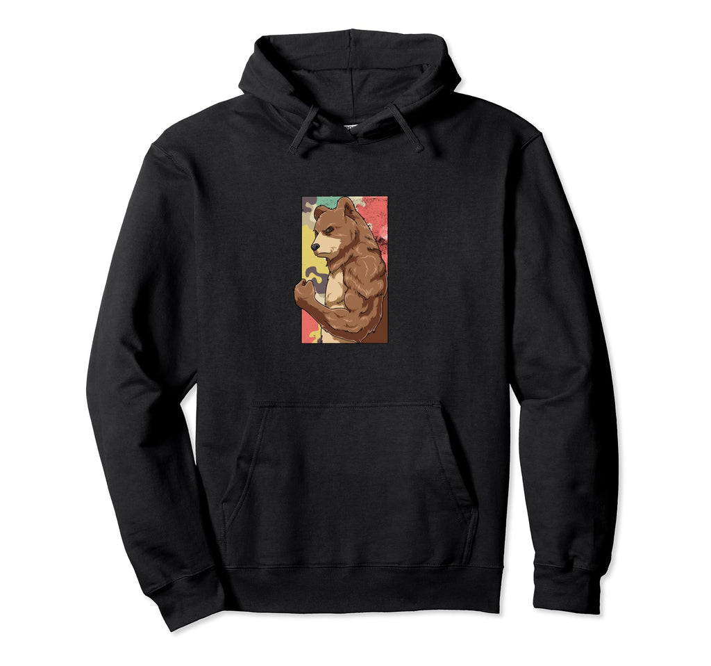 Papabear Strong Father Hoodie - Aesthetic Graphic Men Women - T-Shirt, Sweatshirt, Hoodie