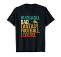 Mens Husband Dad Fantasy Football Legend T-Shirt - Minimalist Print Unisex - T-Shirt, Sweatshirt, Hoodie