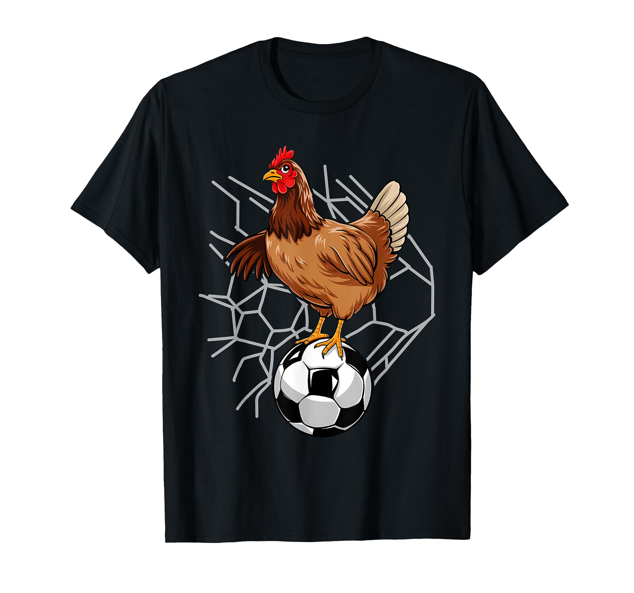 Chicken Soccer Soccer Player Sports T-Shirt - Fun Novelty Design for Adults - T-Shirt, Sweatshirt, Hoodie