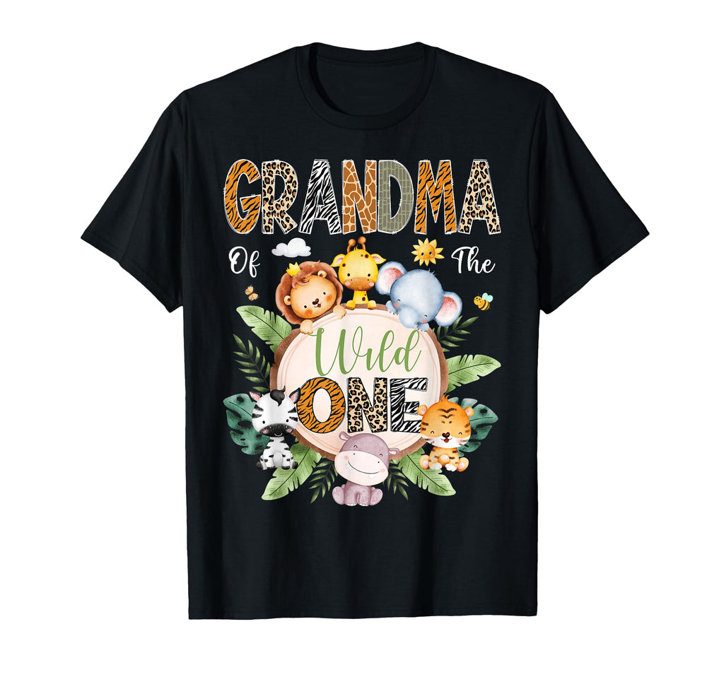 Grandma Wild One 1St Birthday Safari T-Shirt - Aesthetic Graphic Men Women - T-Shirt, Sweatshirt, Hoodie