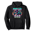 Monster Truck Dad Monster Truck Are My Jam Hoodie - Trendy Graphic Unisex - T-Shirt, Sweatshirt, Hoodie