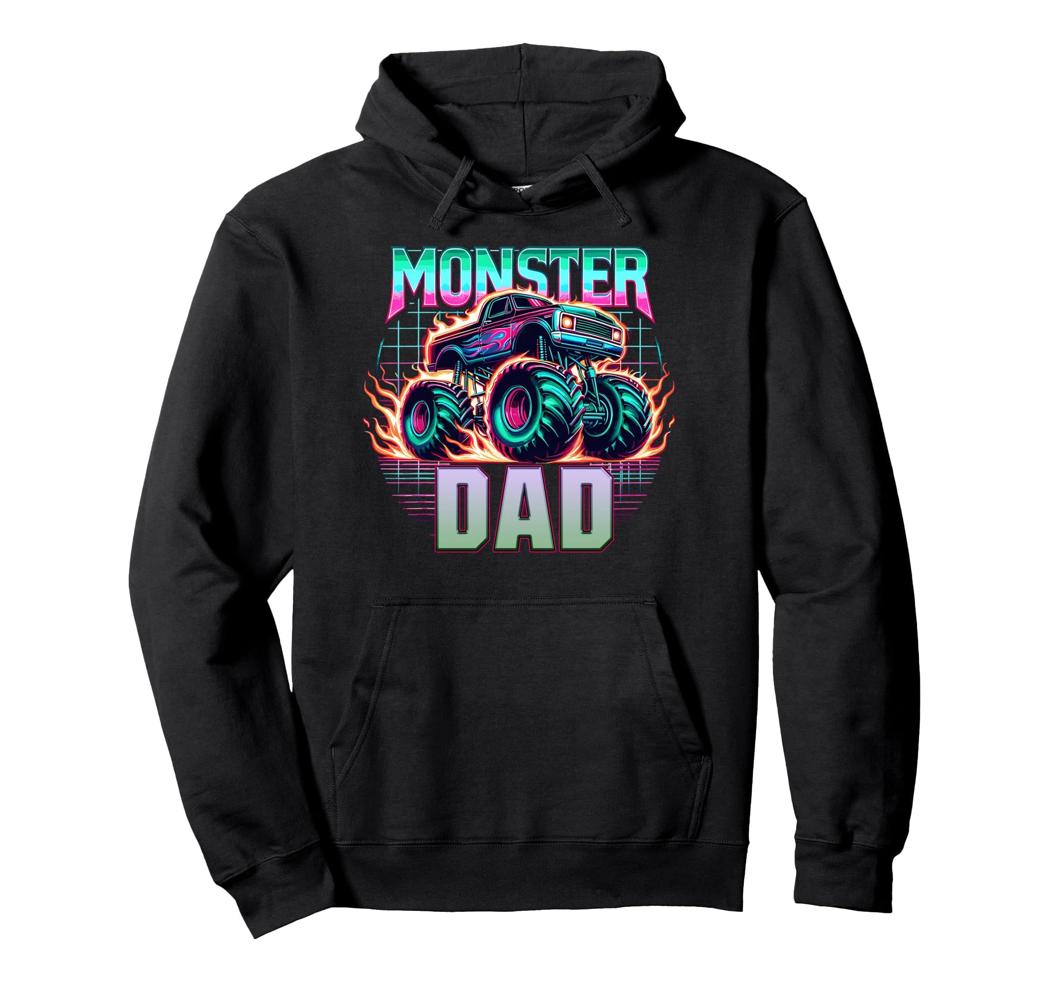 Monster Truck Dad Monster Truck Are My Jam Hoodie - Trendy Graphic Unisex - T-Shirt, Sweatshirt, Hoodie