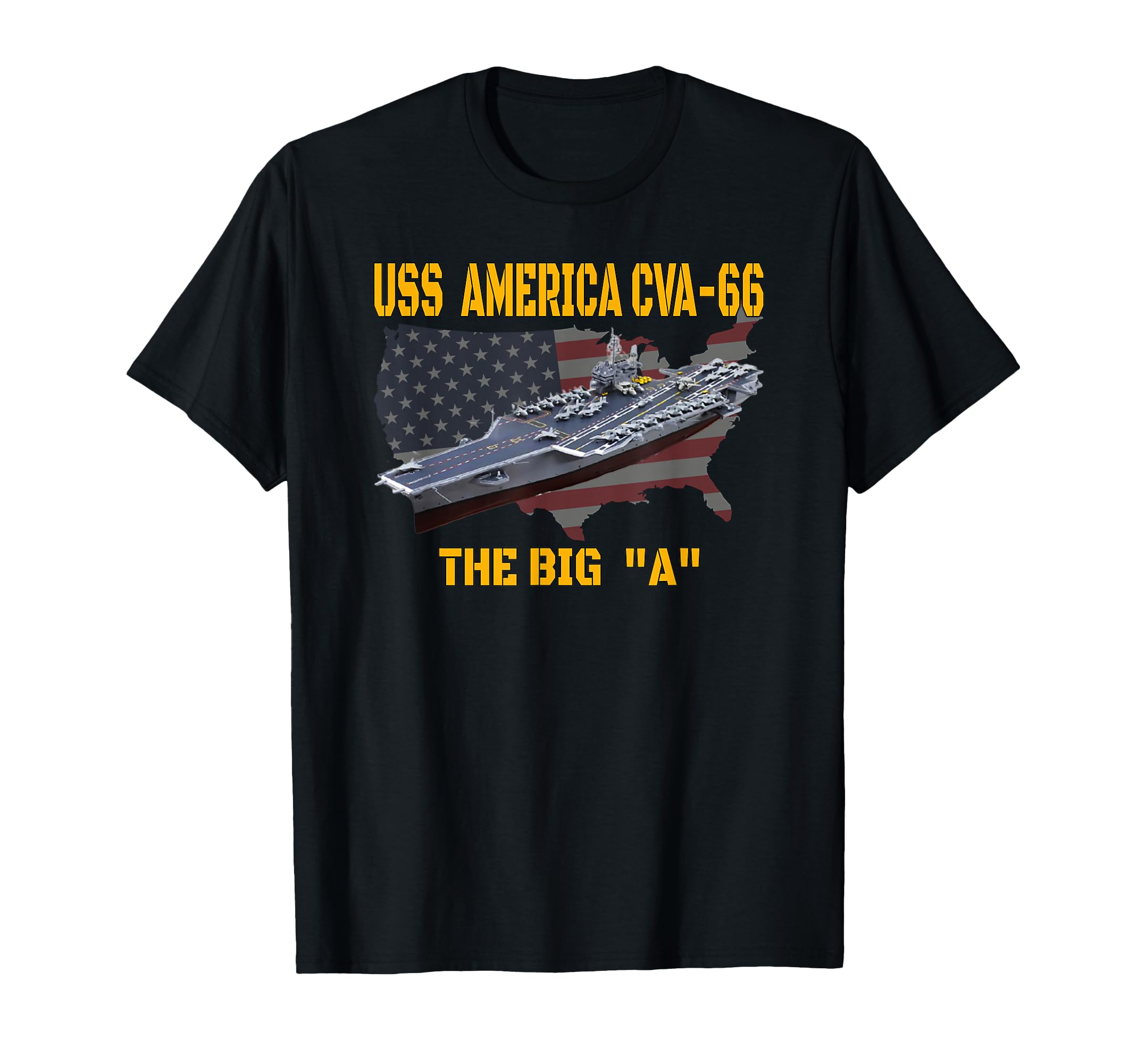 Aircraft Carrier Uss America Cva 66 T-Shirt - Aesthetic Graphic Unisex - T-Shirt, Sweatshirt, Hoodie