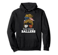 Volleyball And Football Mom Usa Busy Hoodie - Trendy Graphic Men Women - T-Shirt, Sweatshirt, Hoodie